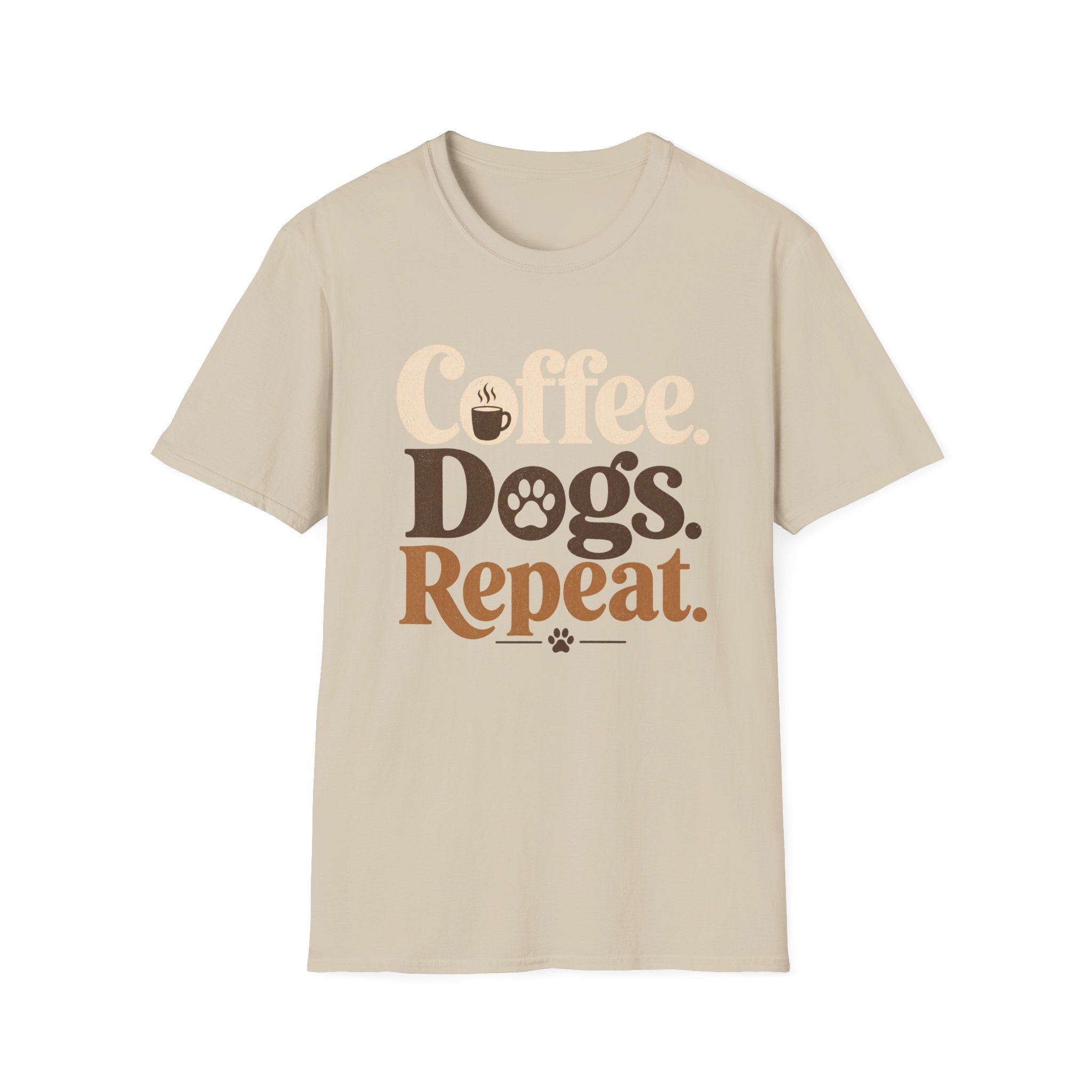 Coffee Dogs Repeat T-Shirt