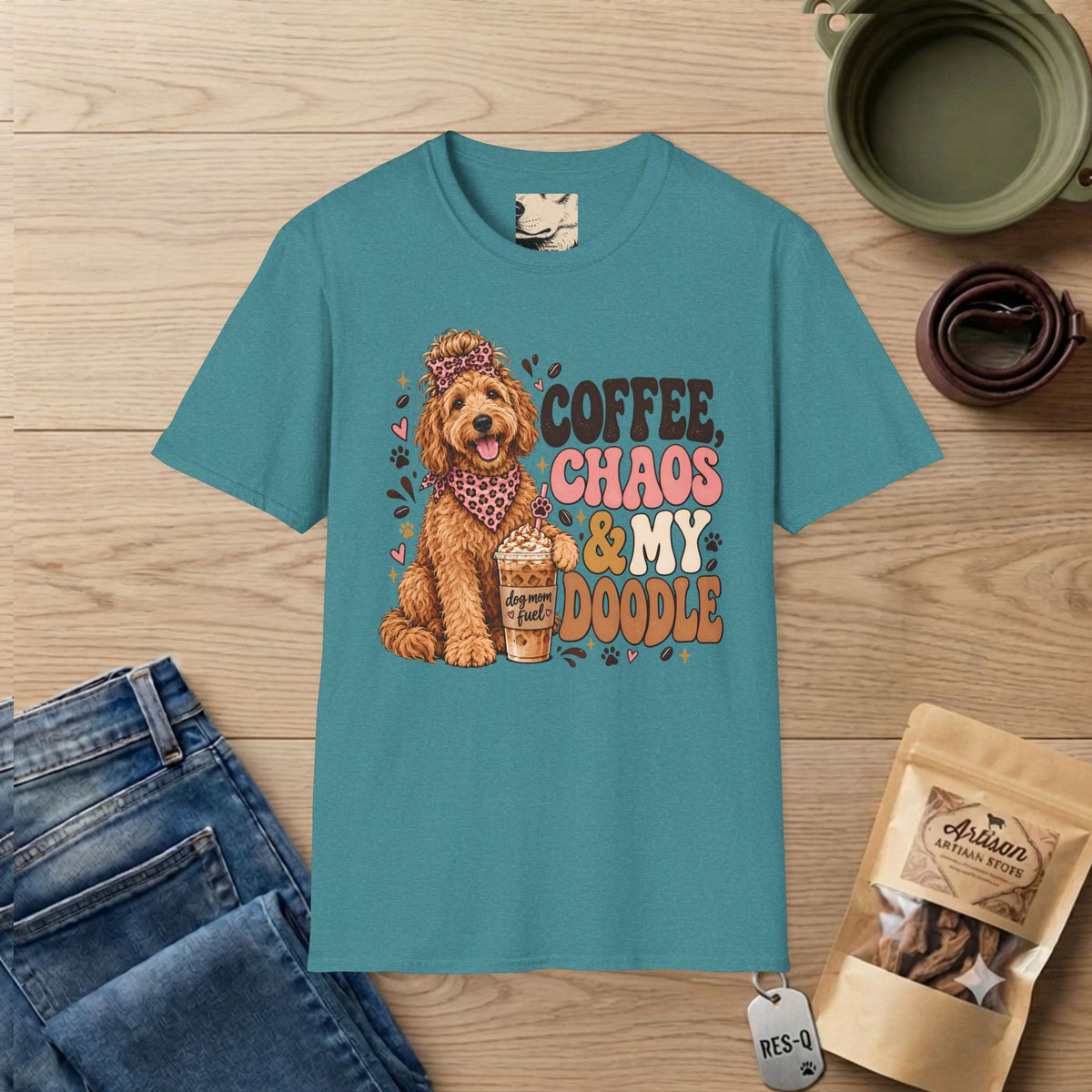 Coffee Doodle Mom T-Shirt