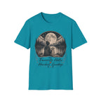 T-Shirt — 'My Favorite Hello, Hardest Goodbye' Moonlit Dog & Kid Scene