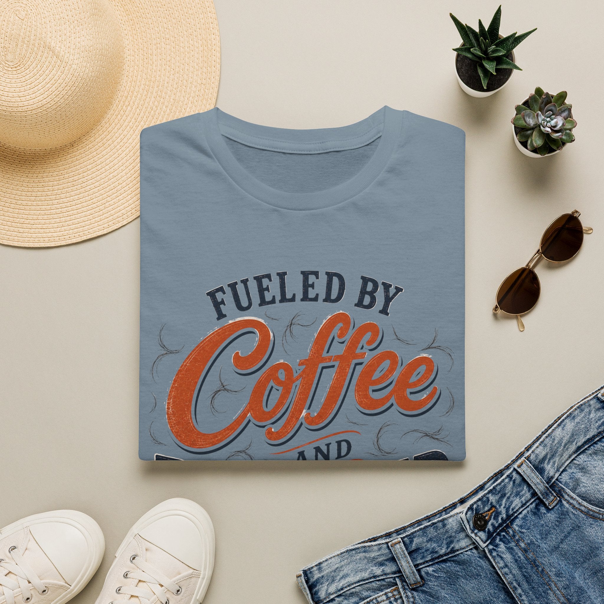 Fueled By Coffee And Dog Hair T-Shirt