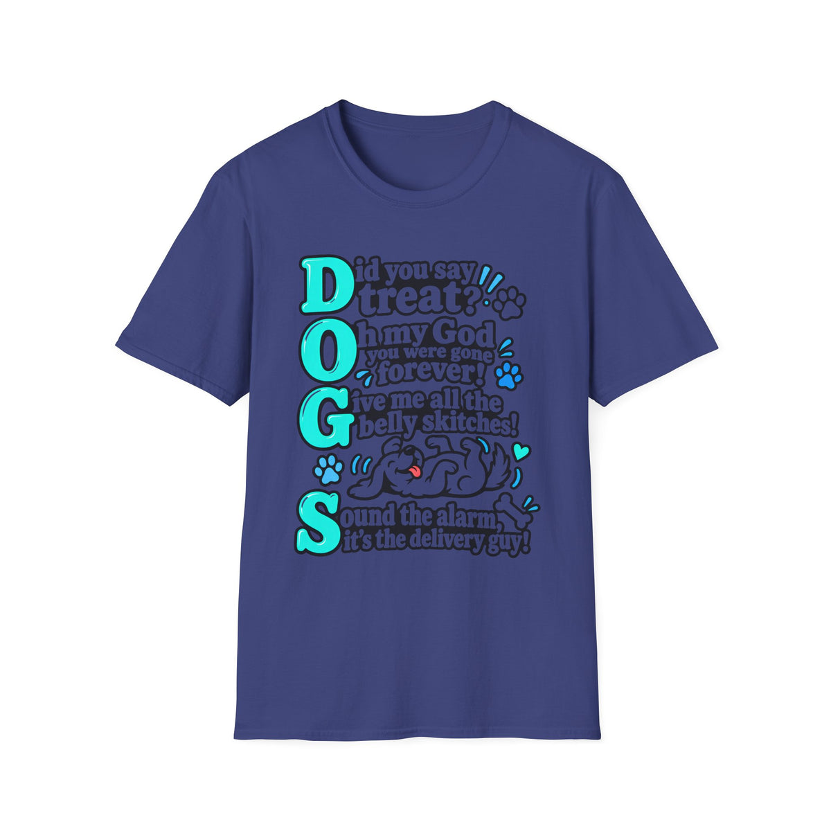 Teal DOGS   T-Shirt