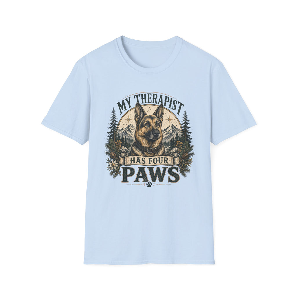 German Shepherd My Therapist Has Four Paws T-Shirt