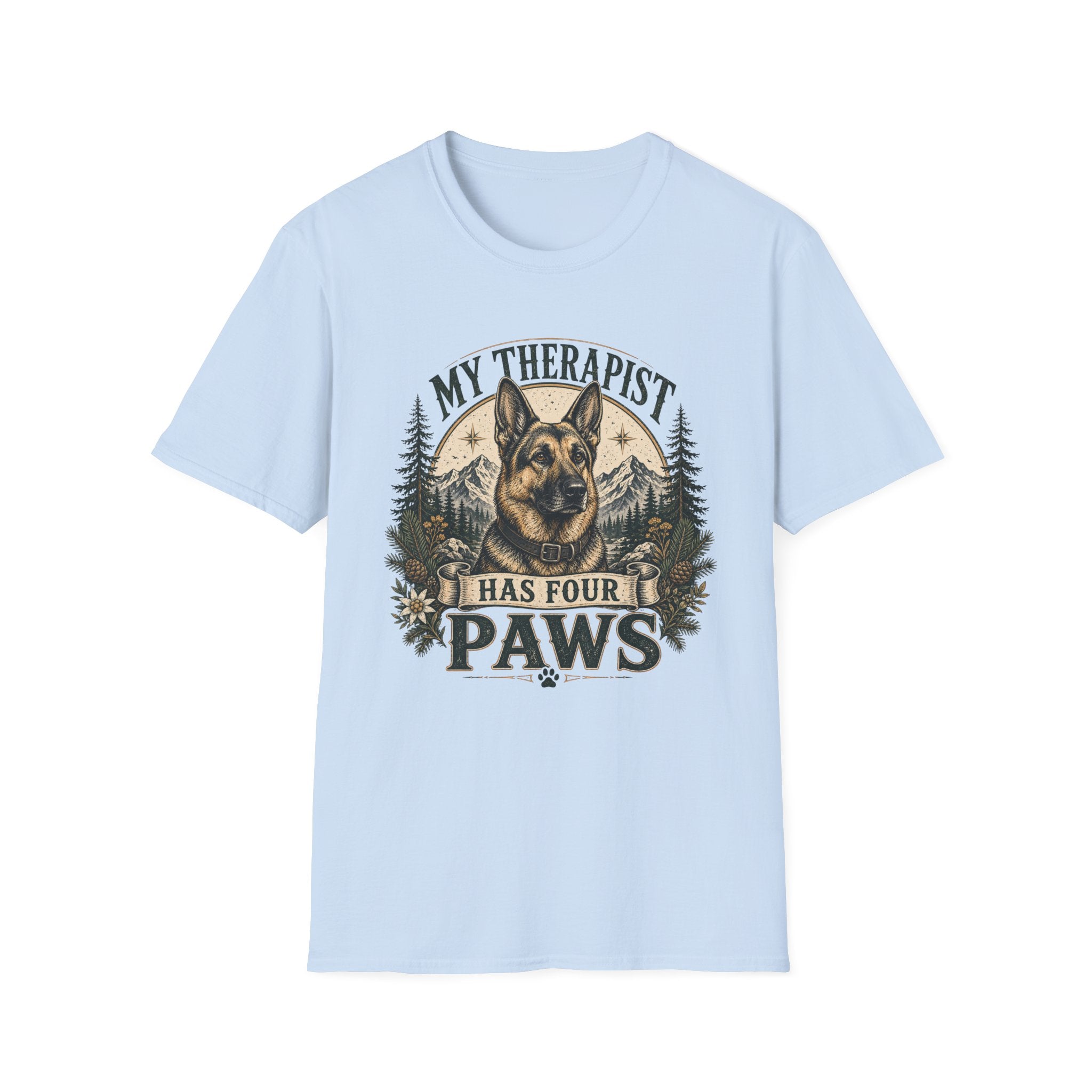German Shepherd My Therapist Has Four Paws T-Shirt
