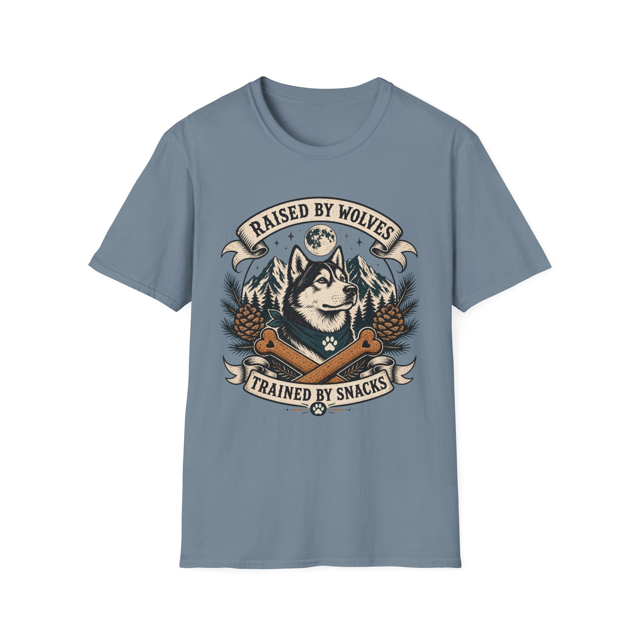 Raised By Wolves Trained By Snacks T-Shirt