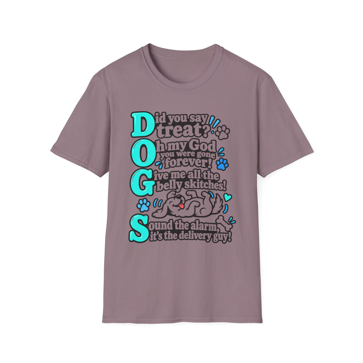 Teal DOGS   T-Shirt