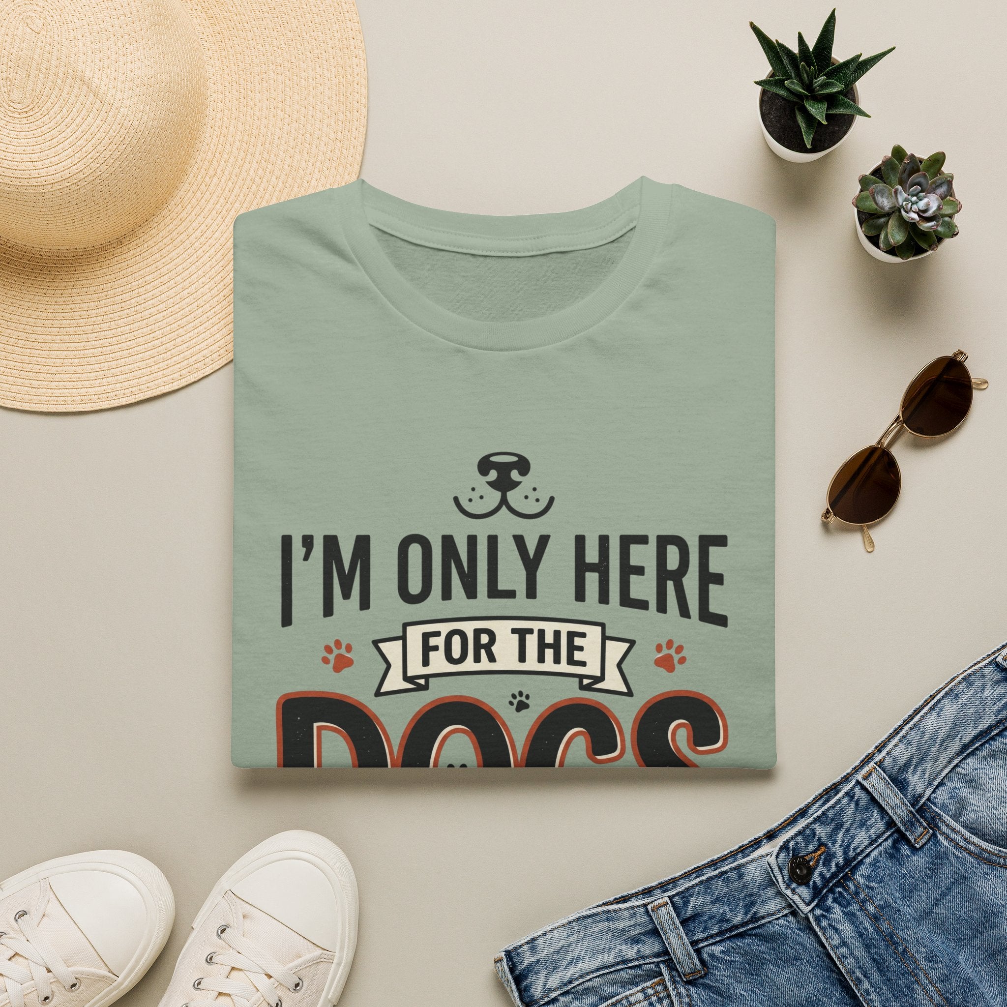 I'm Only Here For The Dogs T-Shirt