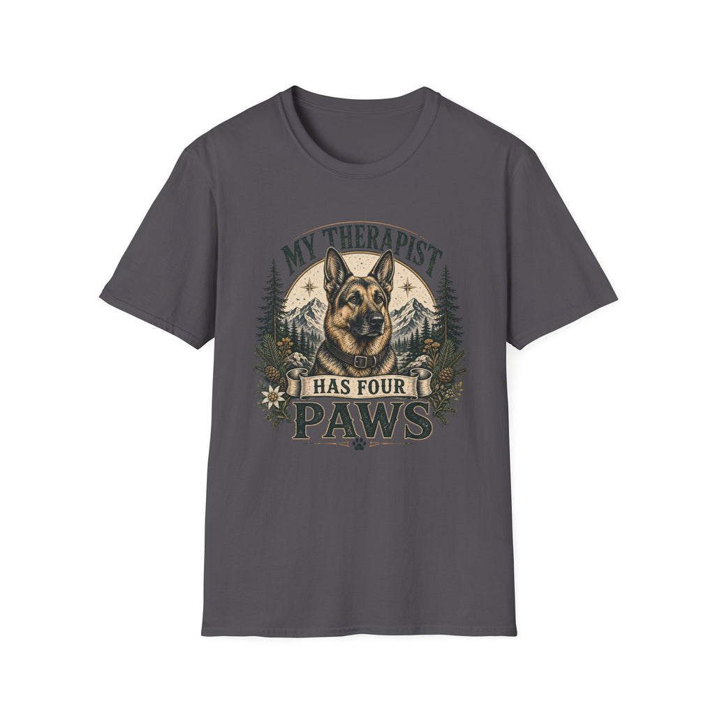 German Shepherd My Therapist Has Four Paws T-Shirt