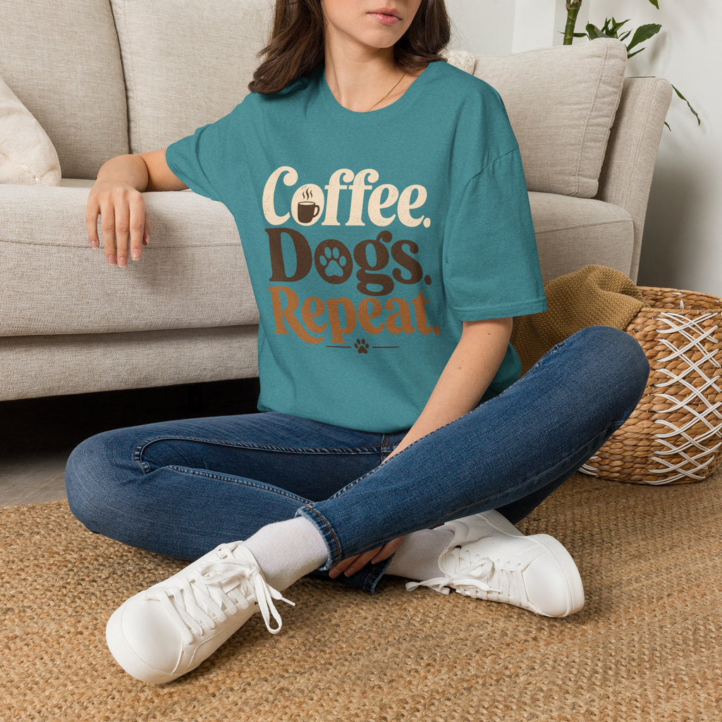 Coffee Dogs Repeat T-Shirt