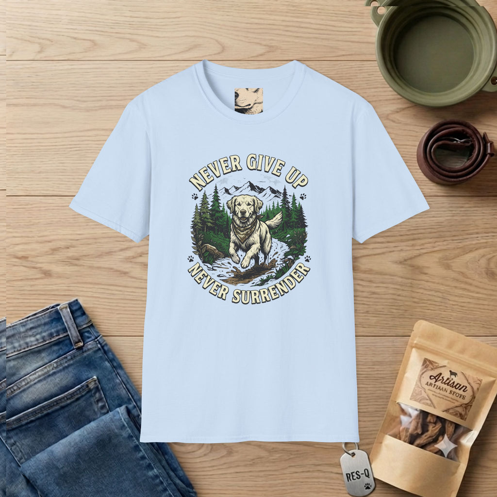Rugged Never Give Up Never Surrender T-Shirt