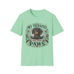 Dachshund My Therapist Has Four Paws T-shirt