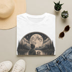 T-Shirt — 'My Favorite Hello, Hardest Goodbye' Moonlit Dog & Kid Scene