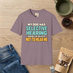 Selective Hearing Text T-Shirt
