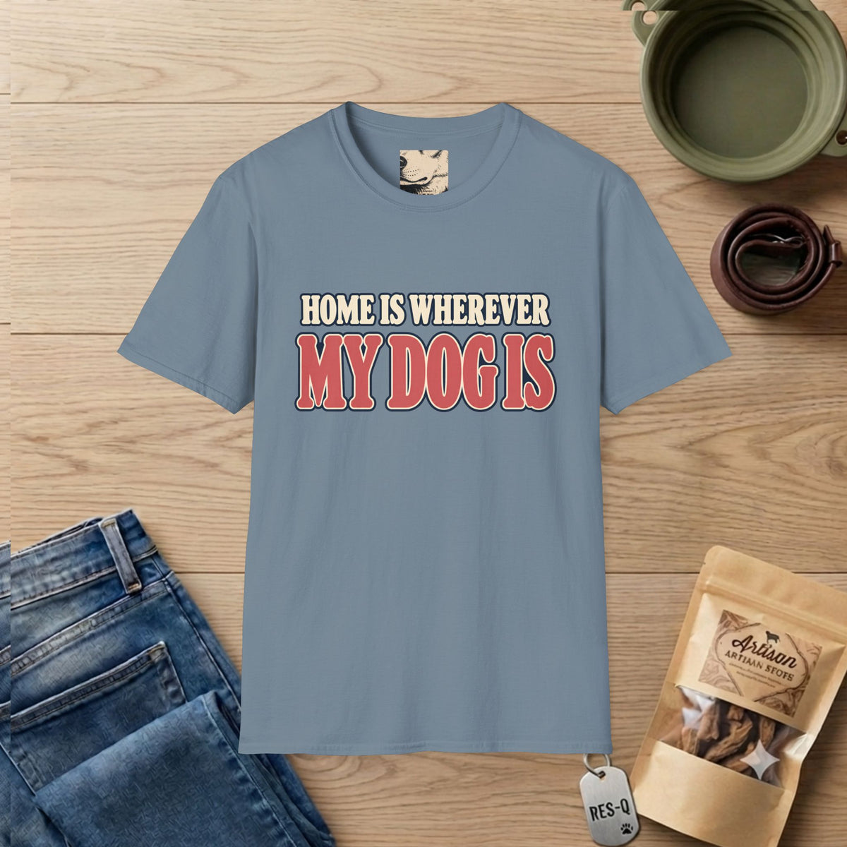 Home Is Text T-Shirt