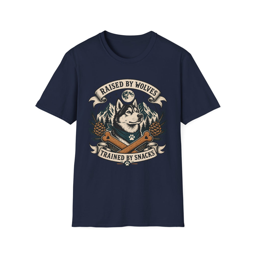 Raised By Wolves Trained By Snacks T-Shirt