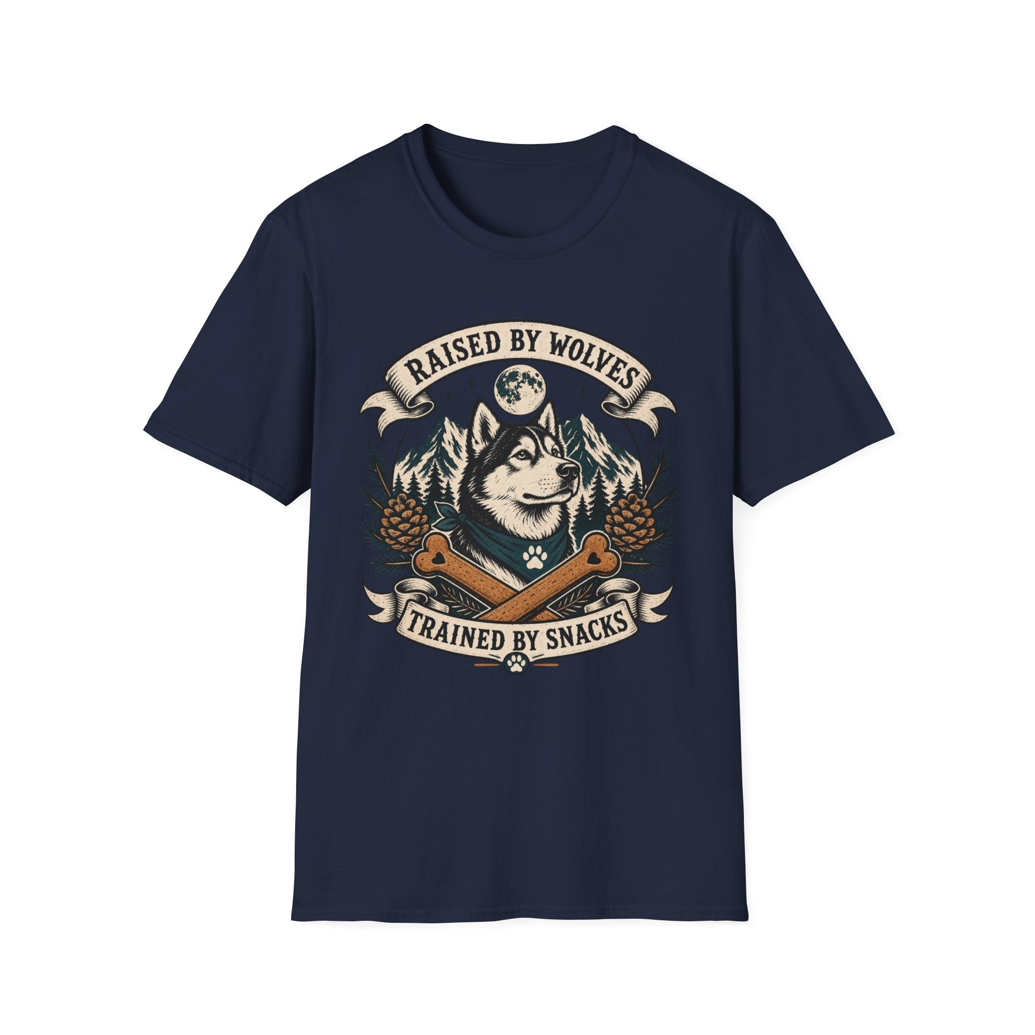 Raised By Wolves Trained By Snacks T-Shirt