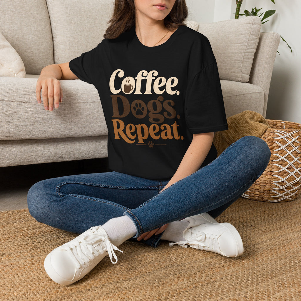 Coffee Dogs Repeat T-Shirt
