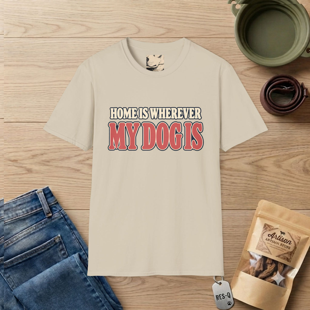 Home Is Text T-Shirt