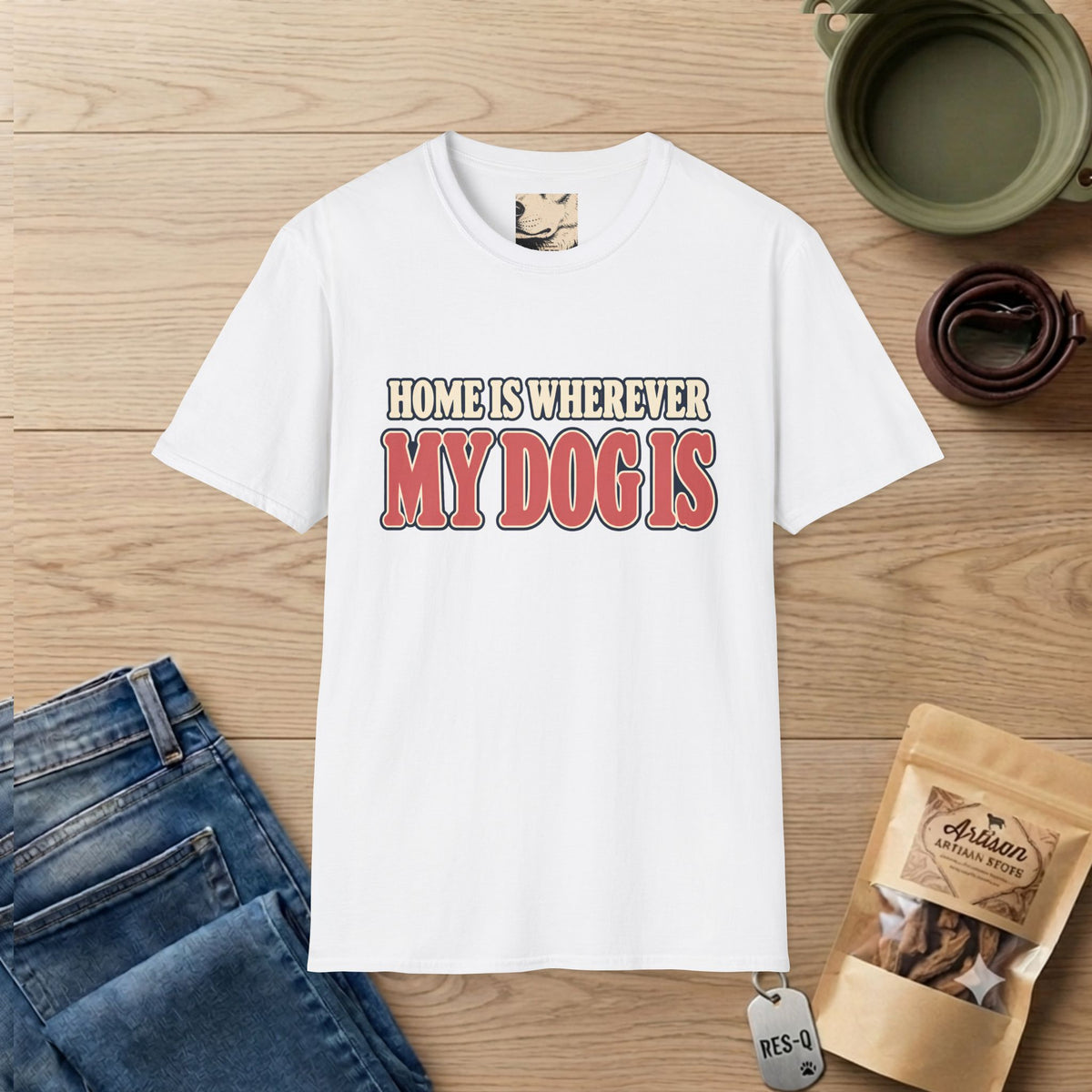 Home Is Text T-Shirt