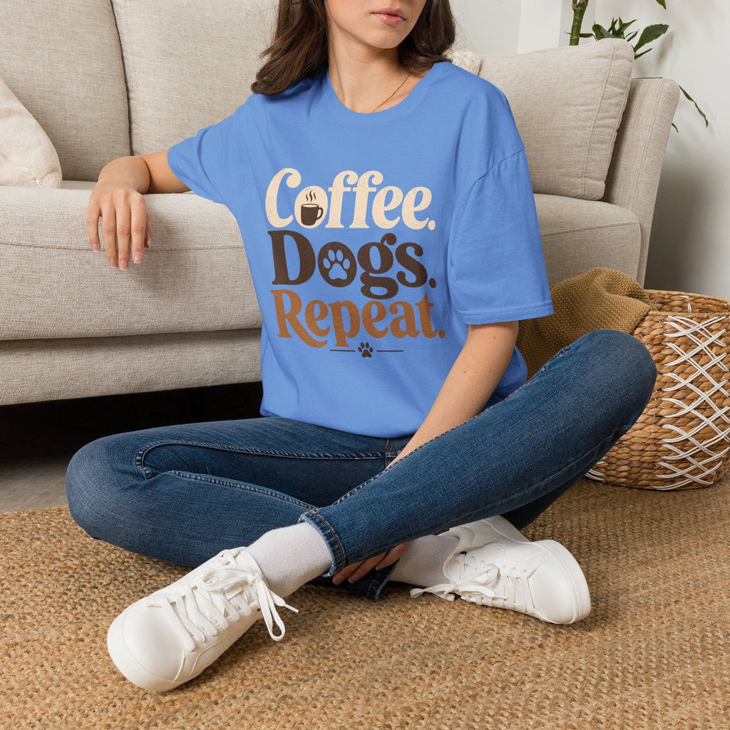 Coffee Dogs Repeat T-Shirt