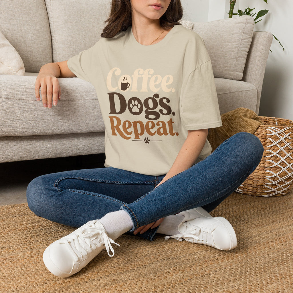 Coffee Dogs Repeat T-Shirt
