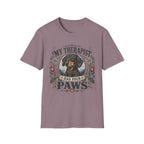 Dachshund My Therapist Has Four Paws T-shirt