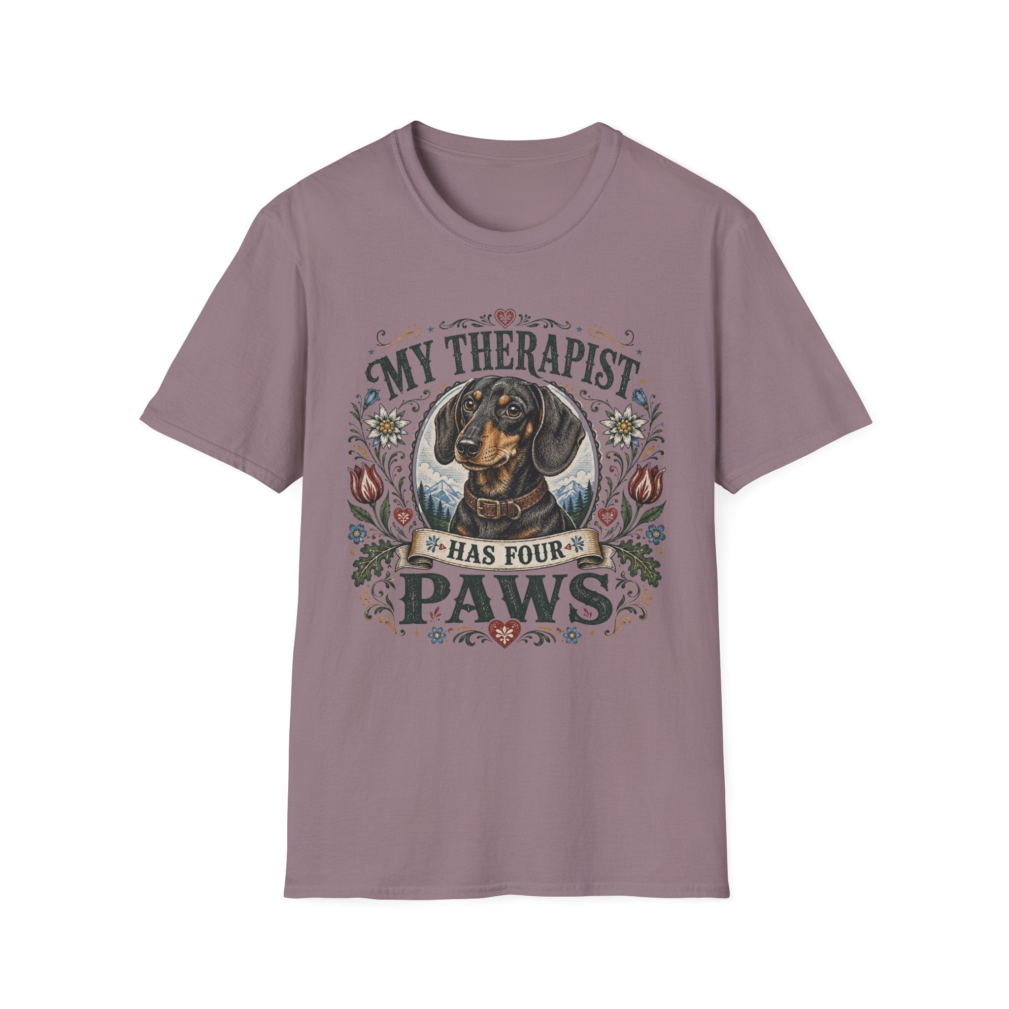 Dachshund My Therapist Has Four Paws T-shirt