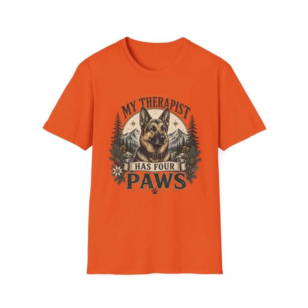 German Shepherd My Therapist Has Four Paws T-Shirt
