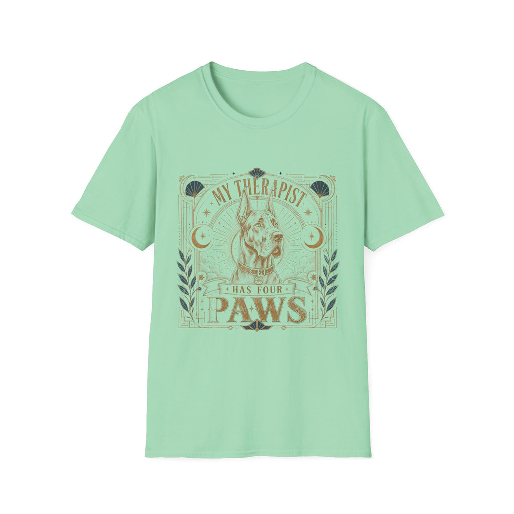 Great Dane My Therapist Has Four Paws T-Shirt