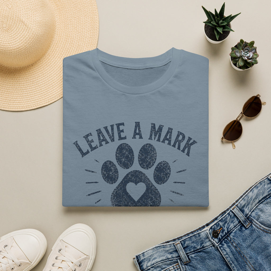 Leave A Mark Kindness and Treats Everywhere Pawprint T-Shirt