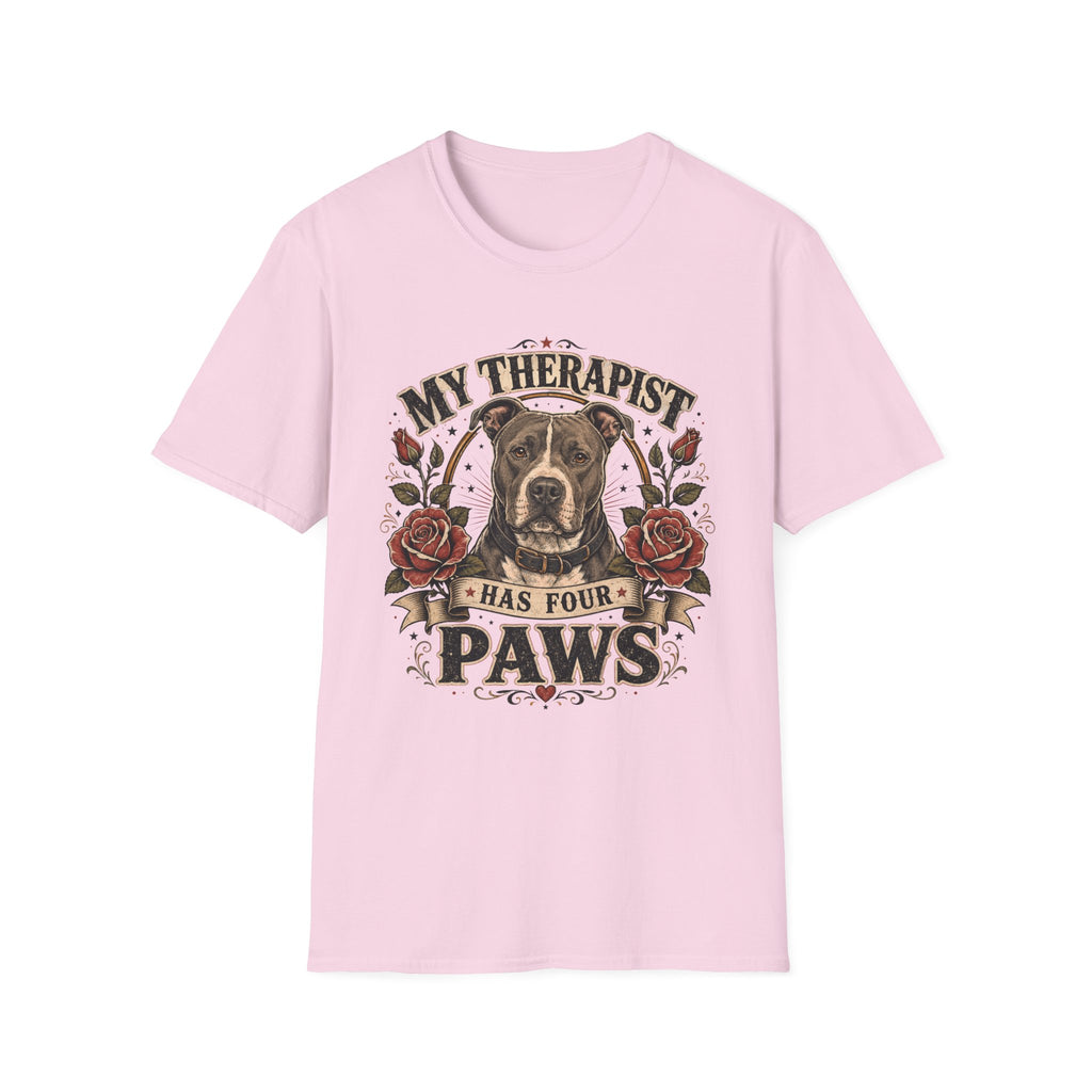 Pitbull My Therapist Has Four Paws T-Shirt
