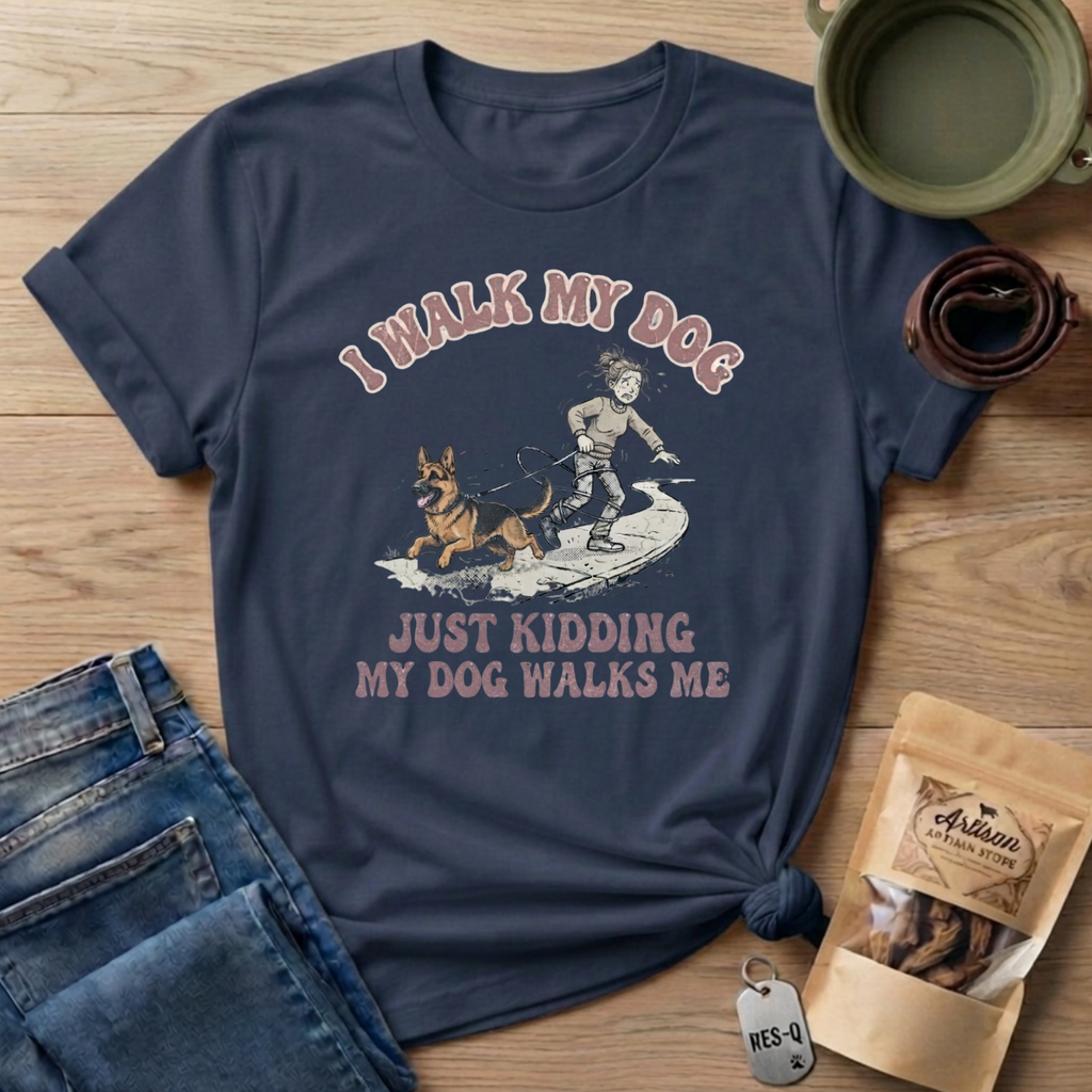 My Dog Walks Me T-Shirt