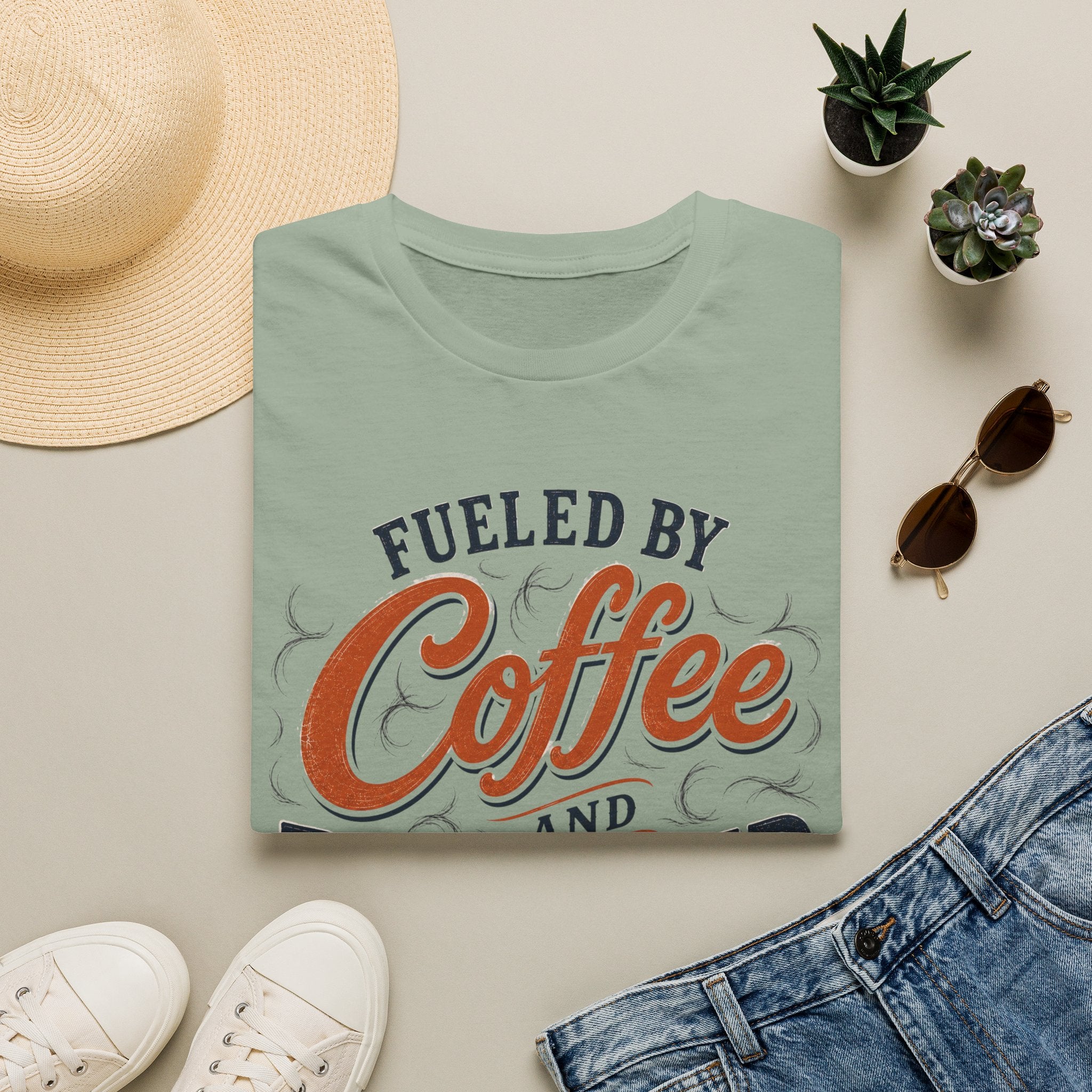 Fueled By Coffee And Dog Hair T-Shirt