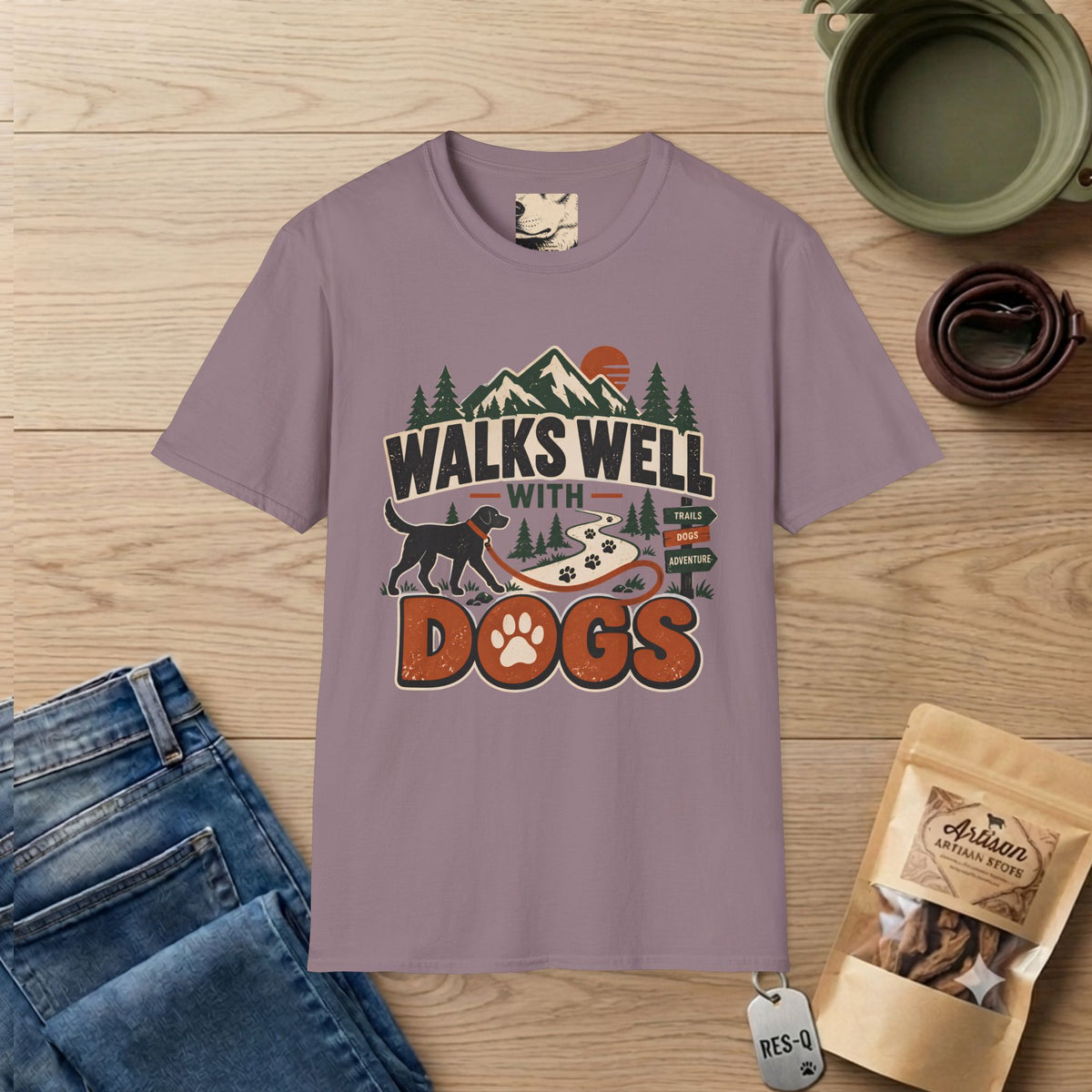 Walks Well Dogs T-Shirt