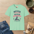 Pink Never Give Up Never Surrender T-Shirt