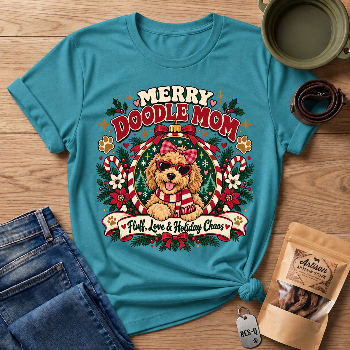Merry Doodle Mom T-Shirt
