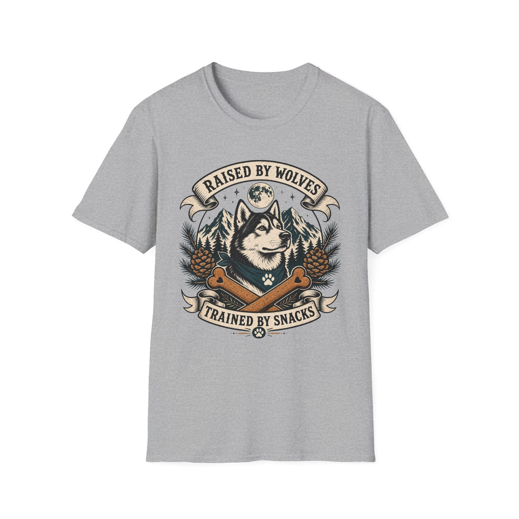 Raised By Wolves Trained By Snacks T-Shirt