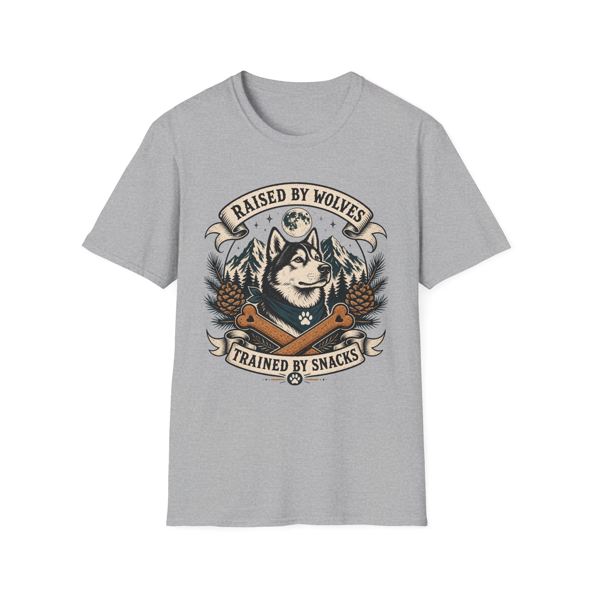 Raised By Wolves Trained By Snacks T-Shirt