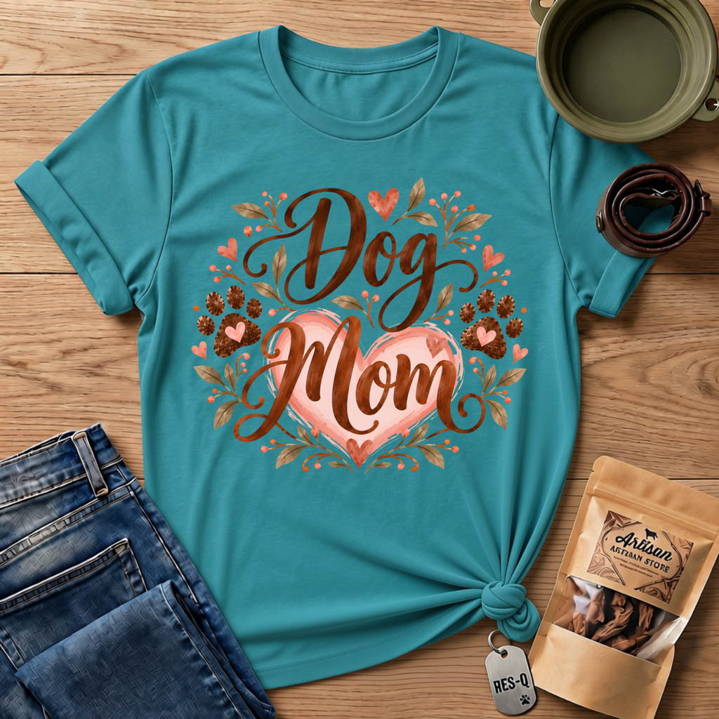 Dog Mom Heart T-Shirt