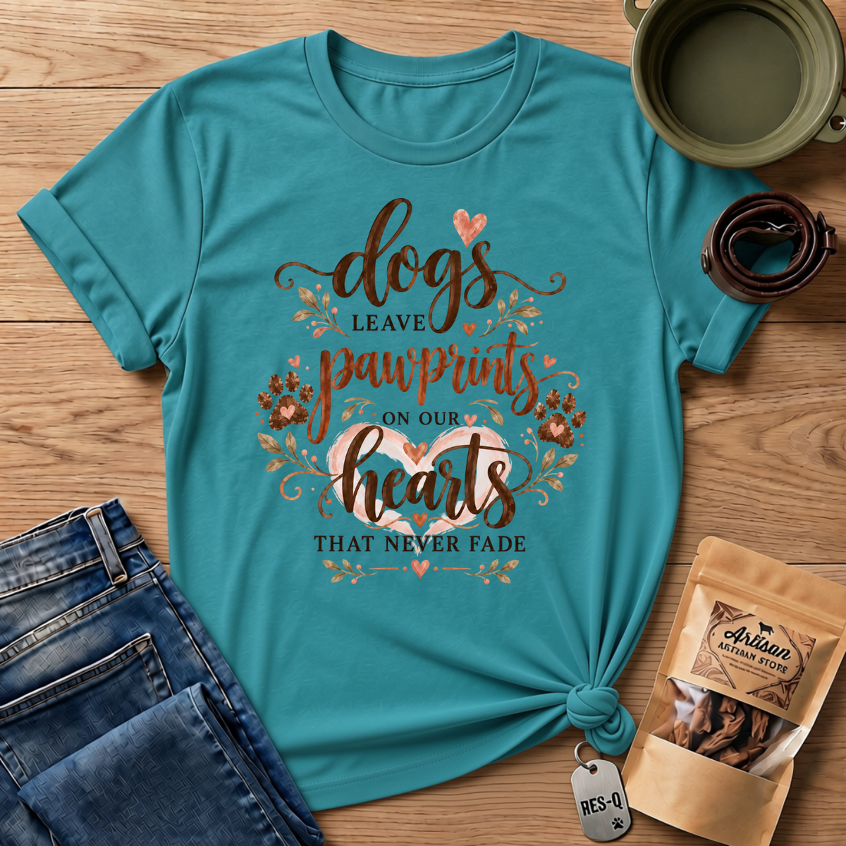 Pawprints Hearts T-Shirt