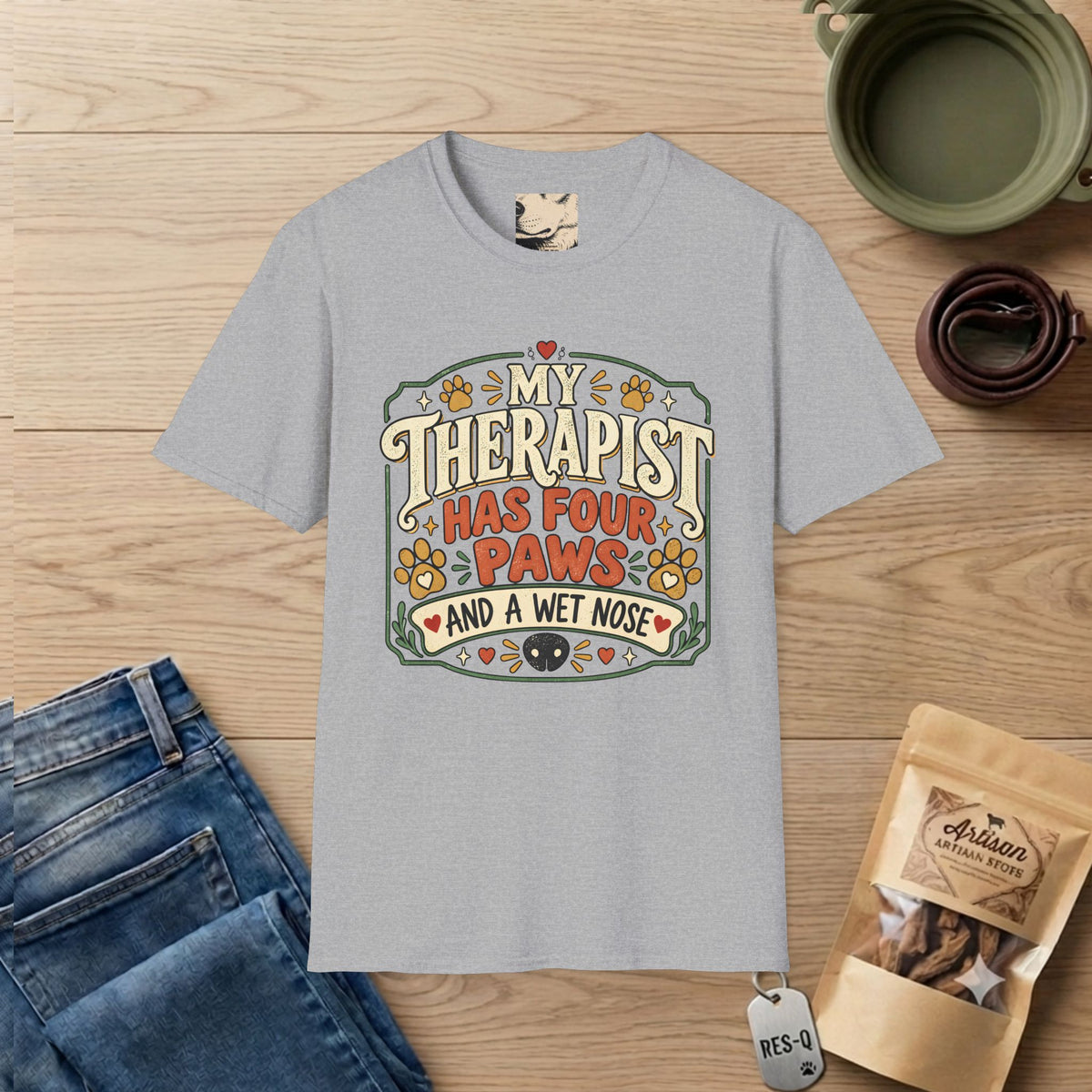 Four Paws Therapist T-Shirt