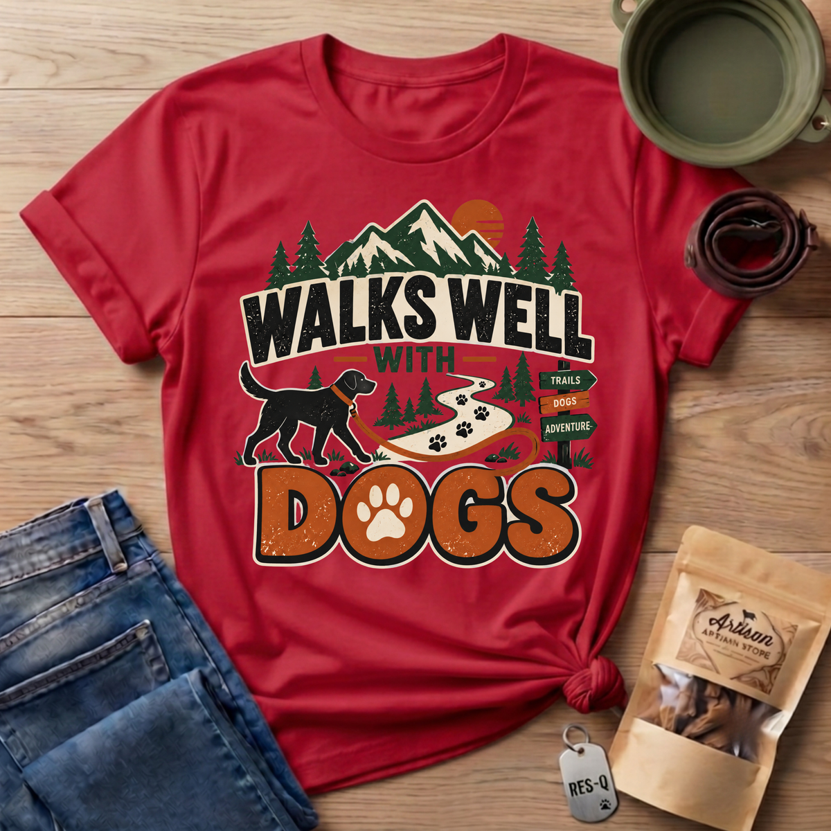 Walks Well Dogs T-Shirt