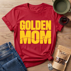 Golden Mom Text T-Shirt