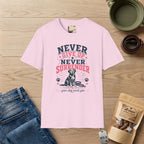 Pink Never Give Up Never Surrender T-Shirt