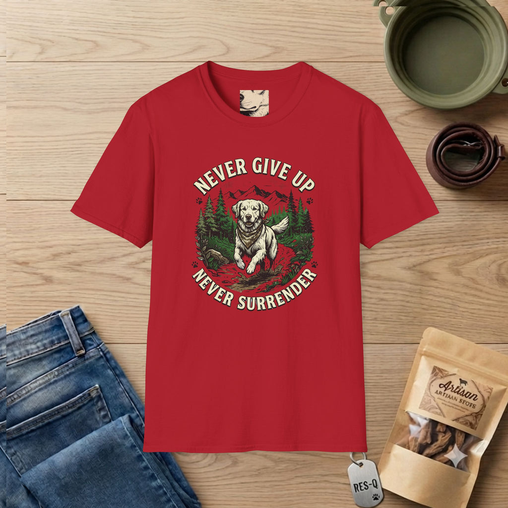 Rugged Never Give Up Never Surrender T-Shirt