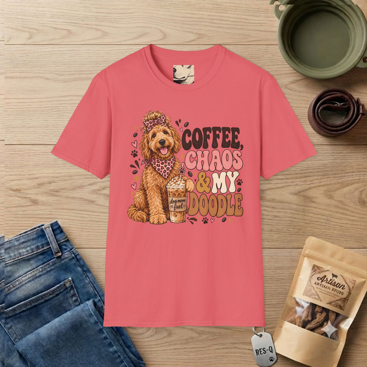 Coffee Doodle Mom T-Shirt