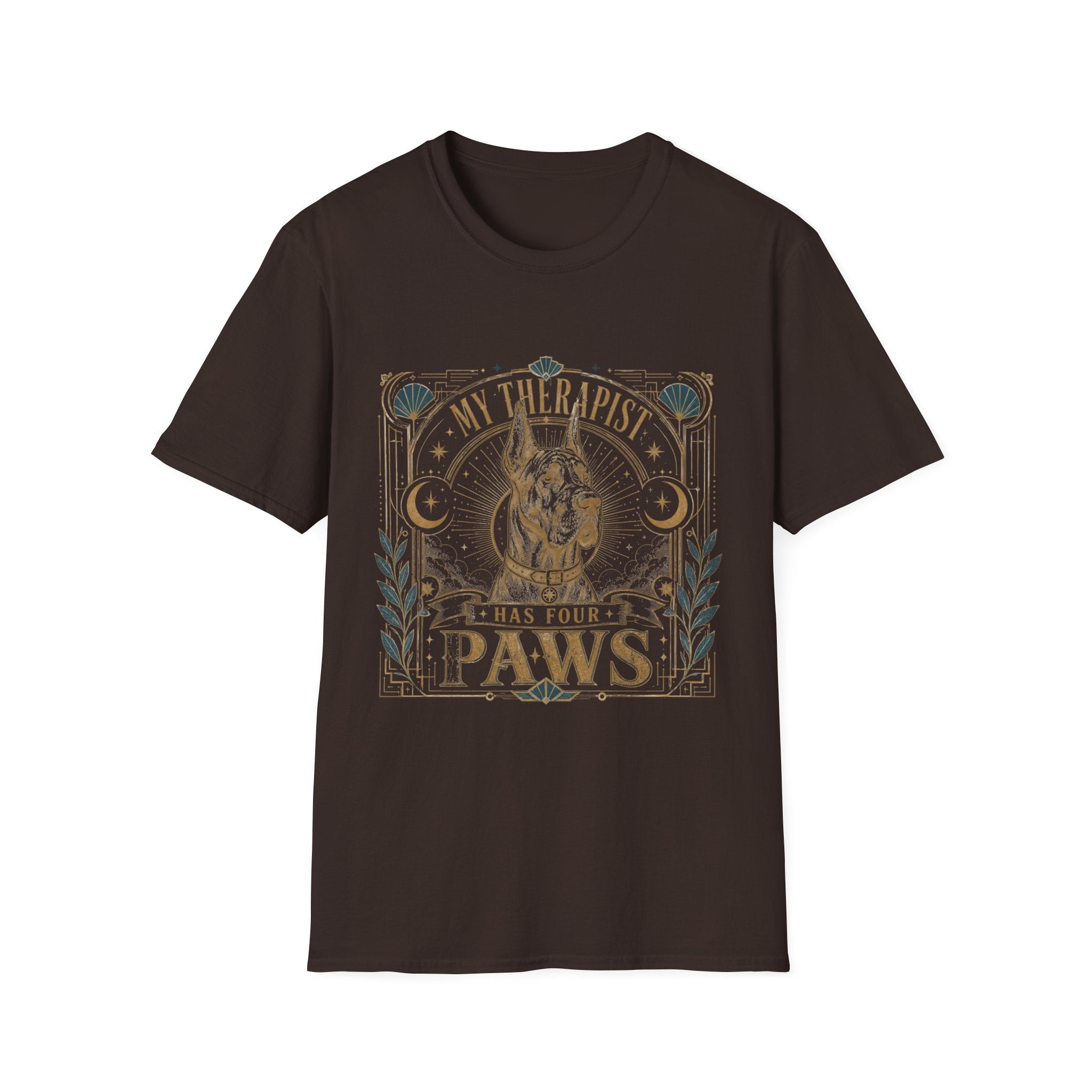 Great Dane My Therapist Has Four Paws T-Shirt