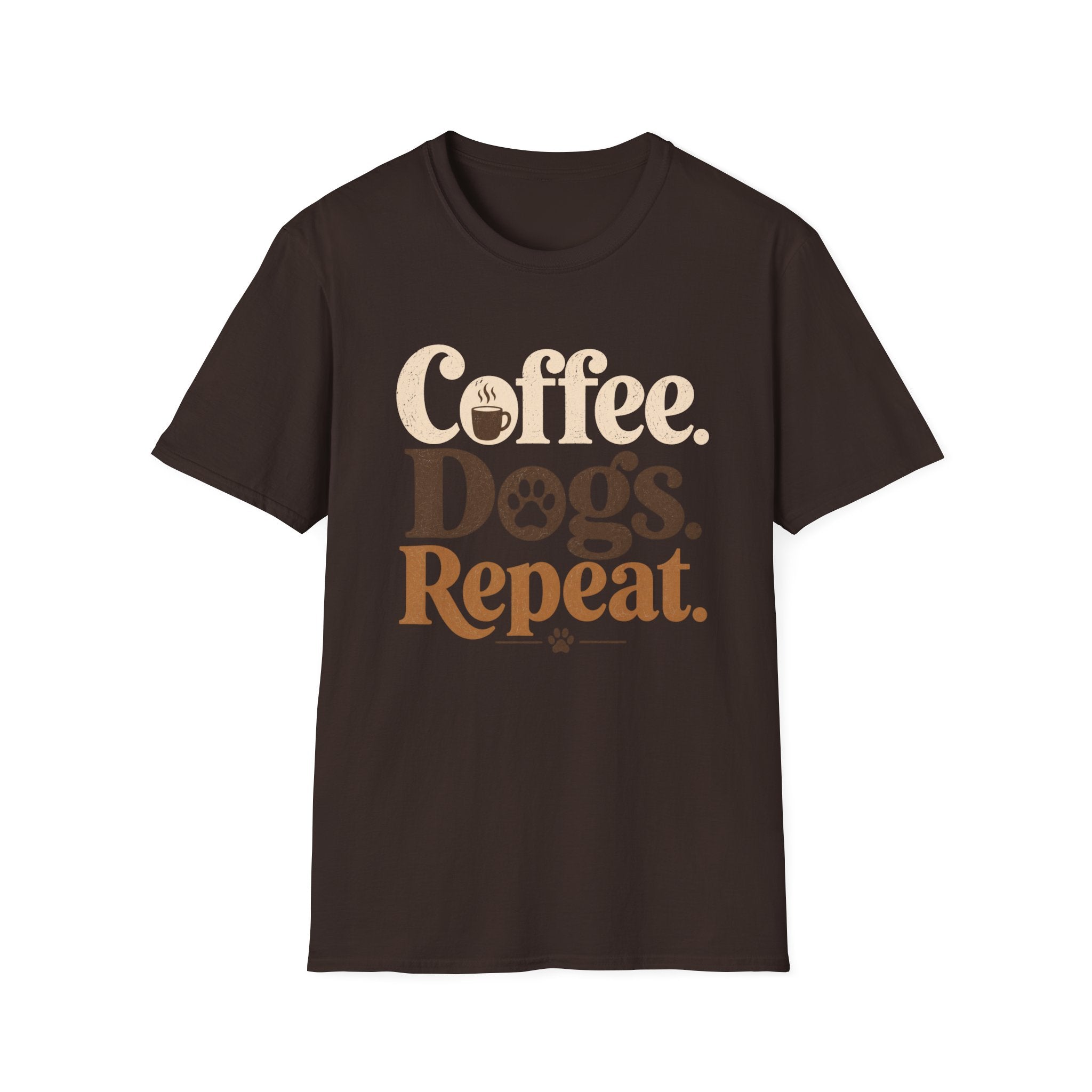 Coffee Dogs Repeat T-Shirt