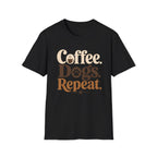Coffee Dogs Repeat T-Shirt