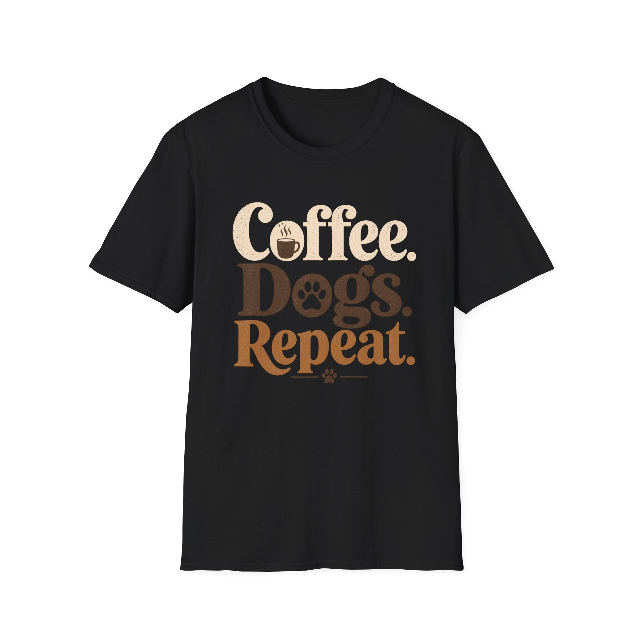 Coffee Dogs Repeat T-Shirt