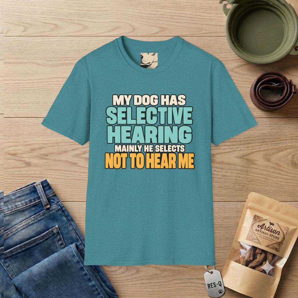 Selective Hearing Text T-Shirt